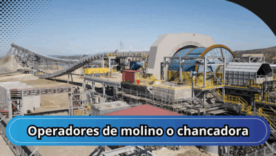 Operadores de molino o chancadora