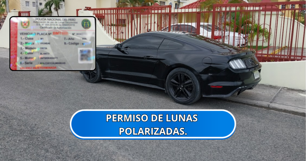 permiso de lunas polarizadas